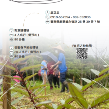 【農遊體驗行程】麗園有機生態農場-刺蔥鹽、田園香草披薩體驗