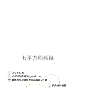 【農遊體驗行程】七平方園藝棧-多肉植物體驗 